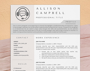 tech support resume