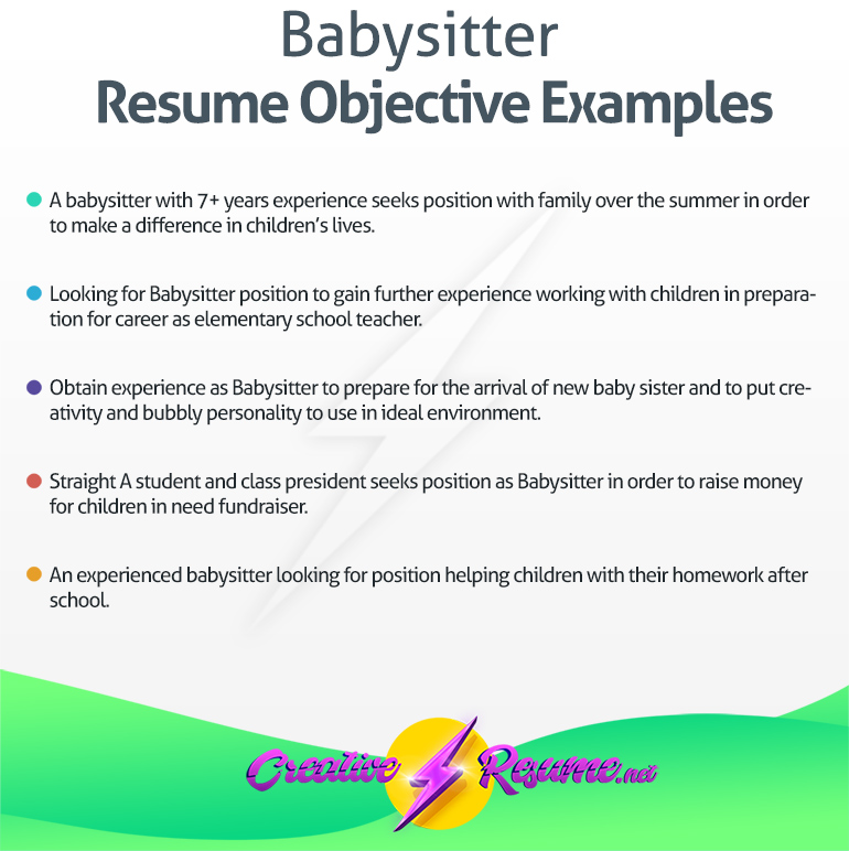 Babysitter resume objective example